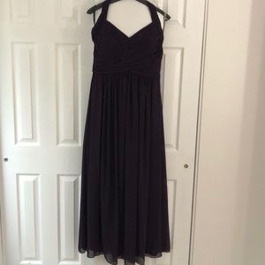 Bill levkoff plum purple bridesmaid dress
